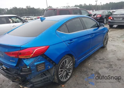 2018 Hyundai Elantra Sport из США, поврежденный, VIN KMHD04LB1JU524253